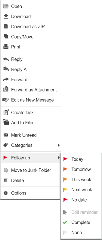 Flagging an Email